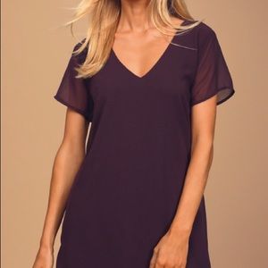 Freestyle Purple Shift Dress